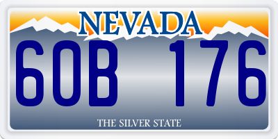 NV license plate 60B176