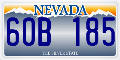 NV license plate 60B185