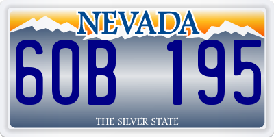 NV license plate 60B195