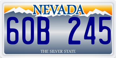 NV license plate 60B245