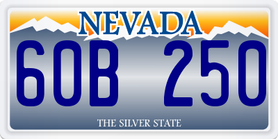 NV license plate 60B250