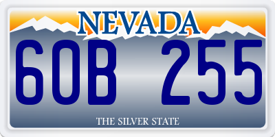 NV license plate 60B255