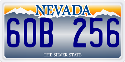 NV license plate 60B256