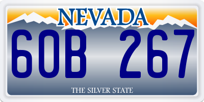 NV license plate 60B267