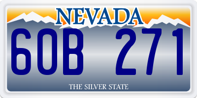 NV license plate 60B271