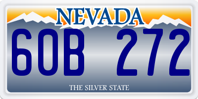NV license plate 60B272