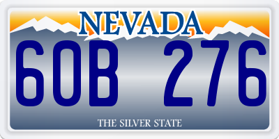 NV license plate 60B276