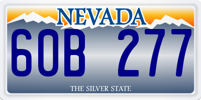 NV license plate 60B277