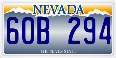 NV license plate 60B294
