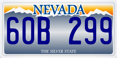 NV license plate 60B299