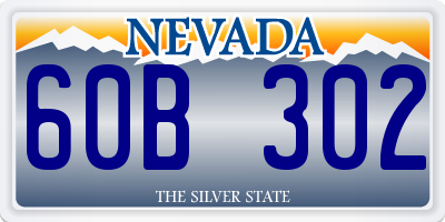 NV license plate 60B302