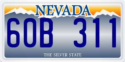 NV license plate 60B311