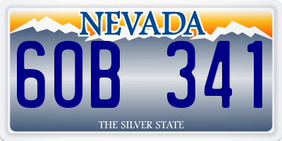 NV license plate 60B341