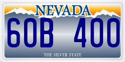 NV license plate 60B400