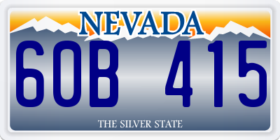 NV license plate 60B415