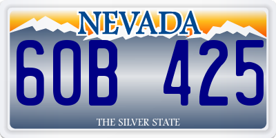 NV license plate 60B425