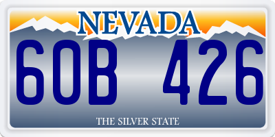 NV license plate 60B426