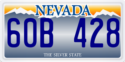 NV license plate 60B428