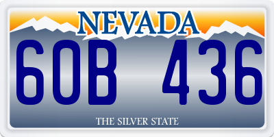 NV license plate 60B436