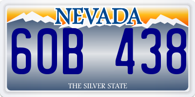 NV license plate 60B438