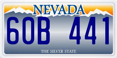 NV license plate 60B441