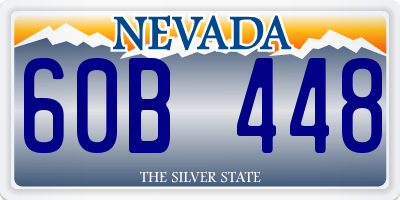 NV license plate 60B448