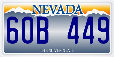 NV license plate 60B449