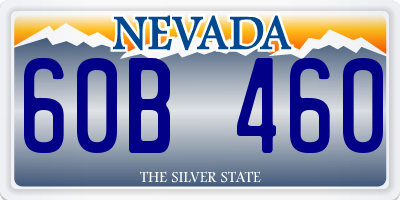NV license plate 60B460