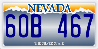 NV license plate 60B467