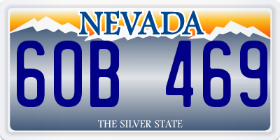 NV license plate 60B469