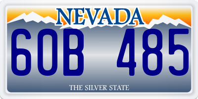 NV license plate 60B485