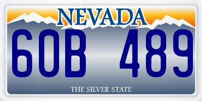 NV license plate 60B489