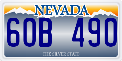 NV license plate 60B490