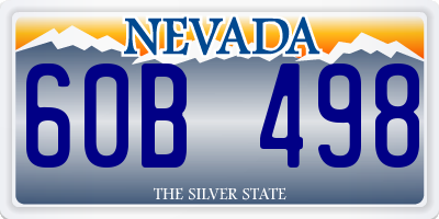 NV license plate 60B498