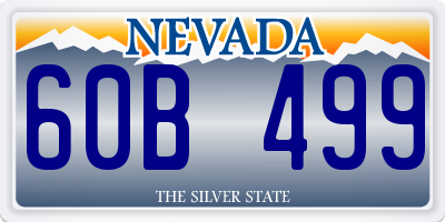 NV license plate 60B499