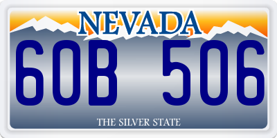 NV license plate 60B506