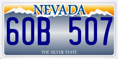 NV license plate 60B507