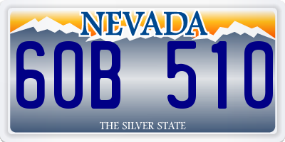 NV license plate 60B510