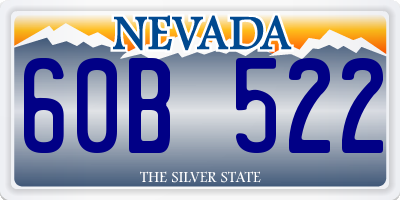 NV license plate 60B522