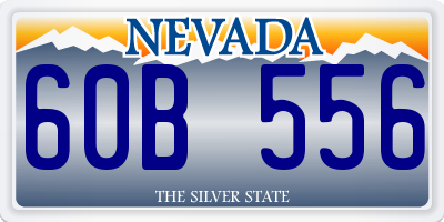 NV license plate 60B556