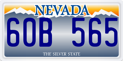 NV license plate 60B565