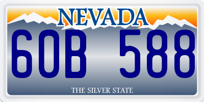 NV license plate 60B588