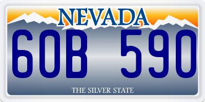 NV license plate 60B590