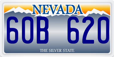 NV license plate 60B620