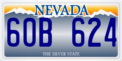 NV license plate 60B624