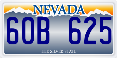 NV license plate 60B625