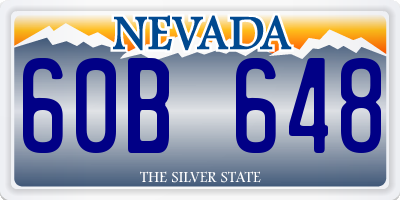 NV license plate 60B648