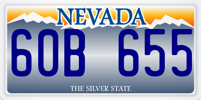 NV license plate 60B655