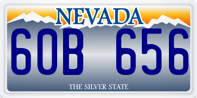 NV license plate 60B656