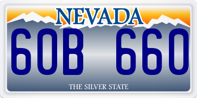 NV license plate 60B660